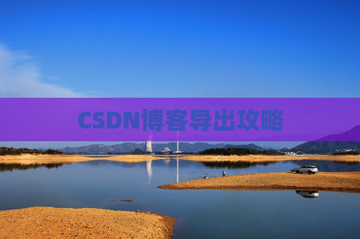 CSDN博客导出攻略